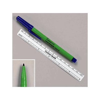 Marker, Reg Tip, Green Barrel, Skin, Rul - Me