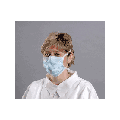Mask, Coolone, Blue, Ties - Medline