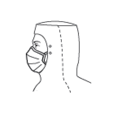 Mask, Cr Classic, Soft Tie, Sterile, White -