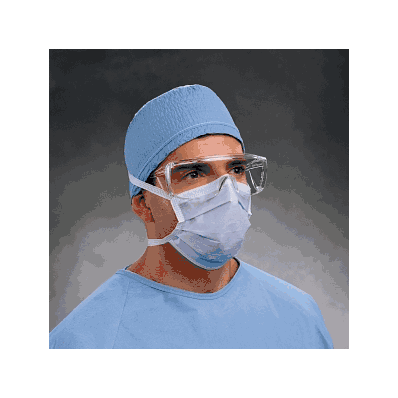 Mask, Surg, Classic, Pleated, W/Ties, Blue -