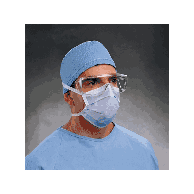 Mask, Surg, Classic, Pleated, W/Ties, Blue -