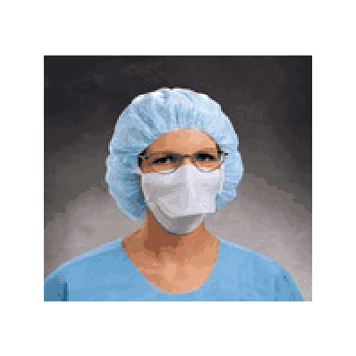 Mask, Surg, Duckbill, Pouch-type, Ties, Blue