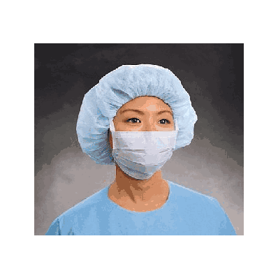 Mask, Surgical, Nurse, Pleated, Tie, Blue - M