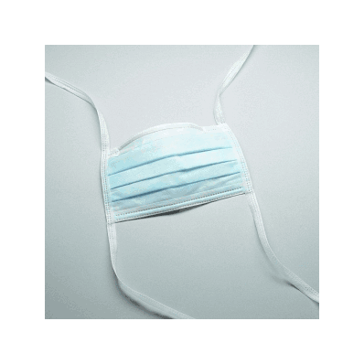 Mask, Surgical, Vertical Ties, Blue - Medline