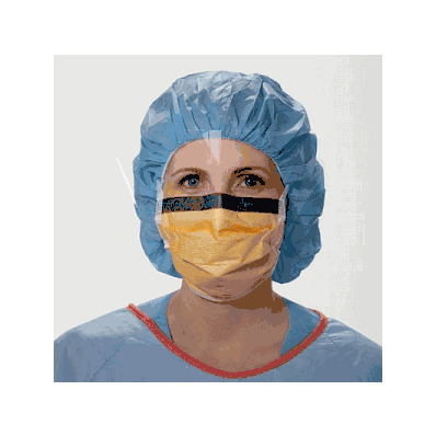 Mask, Surgical, Wraparound, No Foam, Pleated