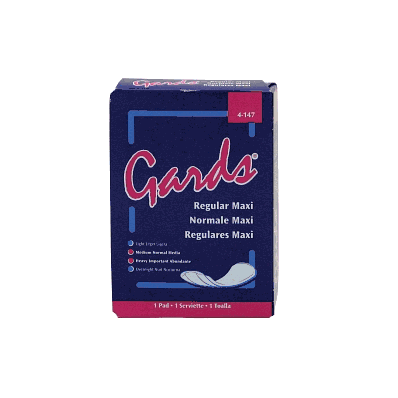 Maxi Pad, #4 Gards, 250/Cs - Medline