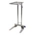 Pedigo #P-1068-A-SS Mayo Instrument Stand, <b>12-5/8" X 19-1/8" Small Tray</b>, 36" to 60" Tall Height, 2 Casters, U-Shaped Base, sold as Each<br> <br><br><font color="red"><b>BACK TO THE PRODUCT TABLE, <a href="https://www.aaawholesalecompany.com/instruments-instrument-trays-pedigo-instrument-tray.html">CLICK HERE</a></b></font>