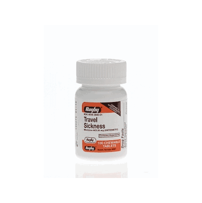 Meclizine 25mg Chew 100/Bt - Medline