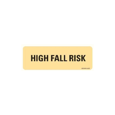 Medical Label Barkley High Fall Risk Fluores