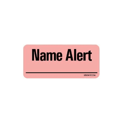 Medical Label Medvision Name Alert Fluoresce