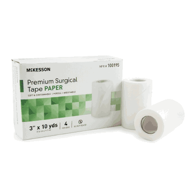 Medical Tape, 3" X 10 Yards Skin Friendly