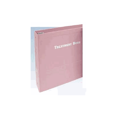 Medical Treatment Book Binder 3 Rings Mauve -