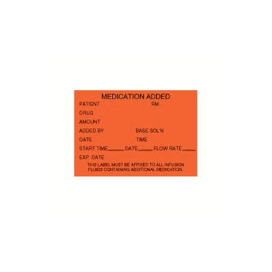 Medication Added Label, 1.75" X 2.5", 1000/Sheet