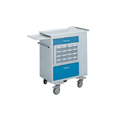 Medication Cart Steel 32 X 43.5 X 24.5 Inch 2