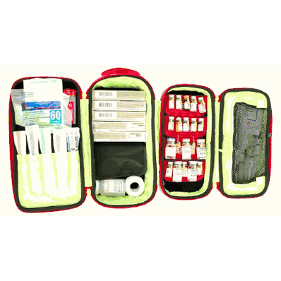 Medicine Cell, 12 H X 6 W x 6.5 D, Red