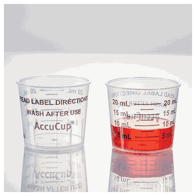 Medicine Cup, mL-Only Med Dosage Cups AccuCup