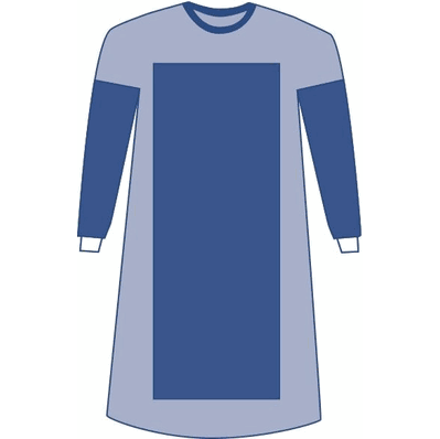 Medline SPT-2202CS Gown, Size XL Non-Sterile Poly-Reinforced Eclipse