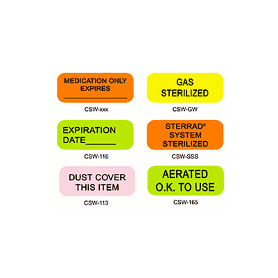 MESSAGE LABEL STERRAD SYSTEM STERILIZED 2.25"