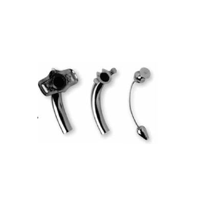 Metal Jackson Tracheostomy Tube, Size 6, 7.7 mm ID, 10.0 mm OD, 69.0 mm
