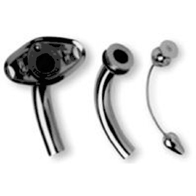 Metal Jackson Tracheostomy Tube, Size 7, 7 mm ID