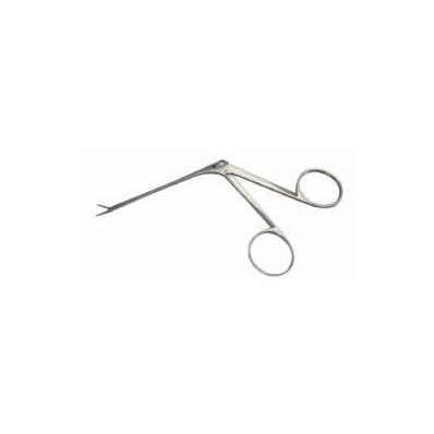 Micro Ear Forcep Scissor Type Angled 3-1/4 In