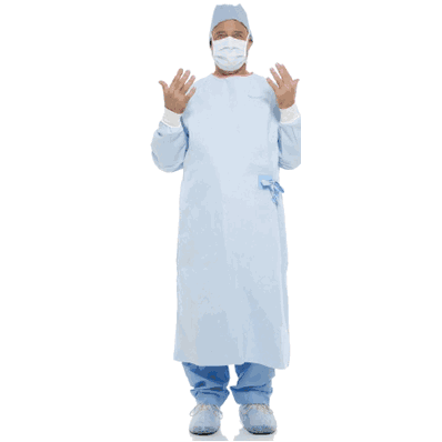 MicroCool #95021 Breathable Surgical Gown with Towel, X-Large