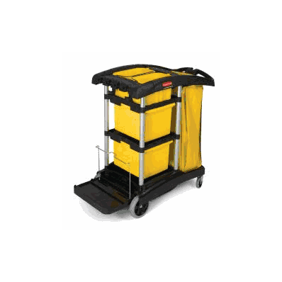 Microfiber Cleaning Cart Hygen Aluminum / Pl