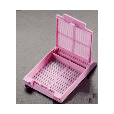 Micromesh Biopsy Cassette, Color: Fluorescent Pink