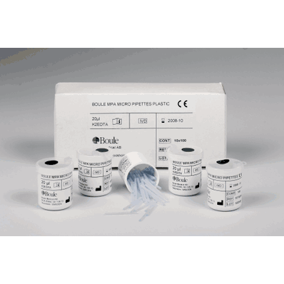 Micropipette, Plastic for Medonic Reagent