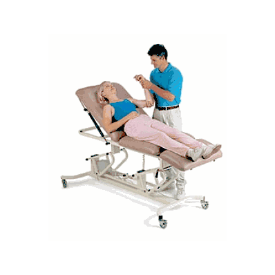 Mid Elec Hi-lo 3-sec Tbl Taupe