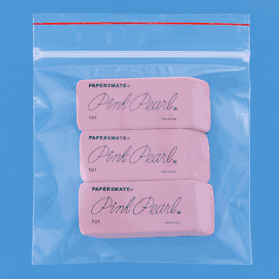 Minigrip Reclosable Bags, 4 x 4", 2 Mil, Zi