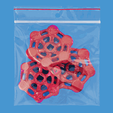 Minigrip Reclosable Bags, 4 x 4", 4 Mil, Zi