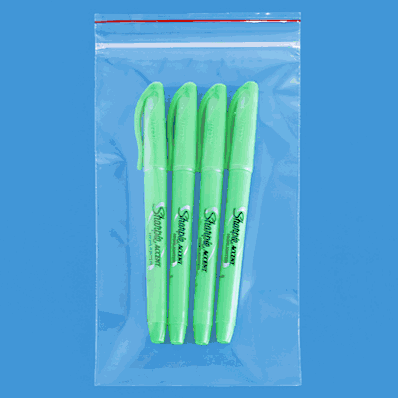 Minigrip Reclosable Bags, 4 x 7", 2 Mil, Zi