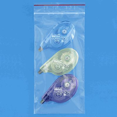 Minigrip Reclosable Bags, 4 x 8", 2 Mil, Zi