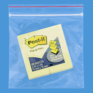 Minigrip Reclosable Bags, 5 x 5", 2 Mil, Zi
