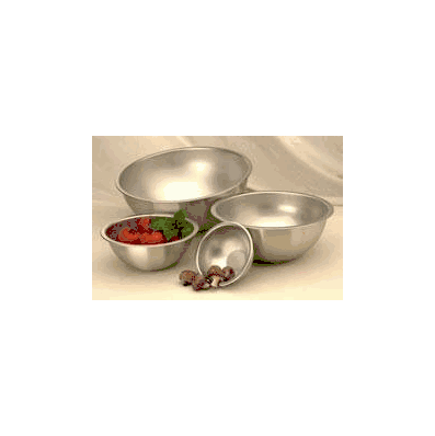 Mixing Bowl Silver Reusable Stainless Steel -