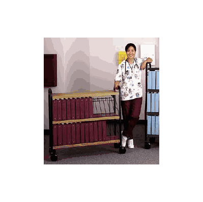 Mobile Chart Rack Epoxy Coated Steel 29-1/4 X