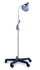 Mobile Lamp, "Full Spectrum" 12" Long Gooseneck Arm with 5-Leg "anti-tip" Black Composite Base with (5) 2" diameter Twin-Wheel Casters, 23" Base Diameter, 33"-61" Height, sold as Each by Hausmann Ind 2180<br>Bulky and Heavy, once shipped, this order is non returnable<br><br><font color="red"><b>BACK TO THE PRODUCT TABLE, <a href="https://www.aaawholesalecompany.com/medline-equipment---furnishings-equipment-lighting-lamps-hausmann-lamps-and-accessories.html">CLICK HERE</a></b></font>