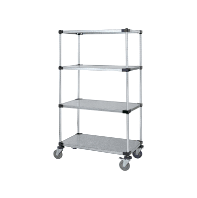 Mobile Shelf Carts With Solid Shelves - Cart,