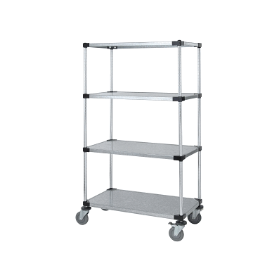 Mobile Shelf Carts With Solid Shelves - Cart,