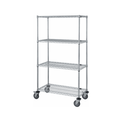 Mobile Shelf Carts With Wire Shelves - Cart,