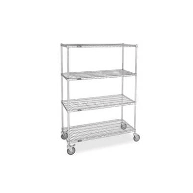 Mobile Wire Cart Lacquered Zinc, Chrome 60 X