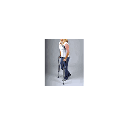 MooreBrand Push Button Aluminum Crutches