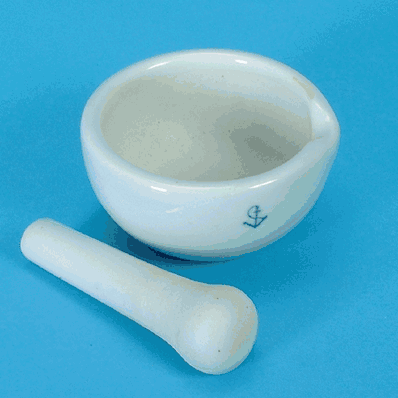 Mortar and Pestle 3 oz, Porcelain