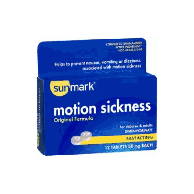 Motion Sickness Relief Sunmark Tablet 12 Per