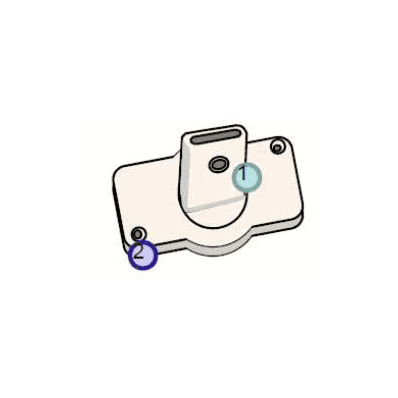 Mount, Ceiling F/Cub Curtain Swivel Clip Otrt