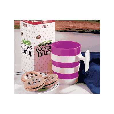 Mug, Plastic, 12 Oz, Handle, Latex Free