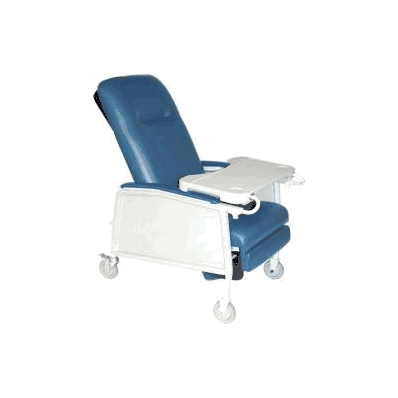 Multi-position Recliner Jade Vinyl Upholstere