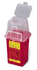 Sharps Container, 1 qt, 7" H X 4-9/10" W X 3-9/10" D, sold as 60/Case, Phlebotomy Free Standing Vertical Entry with Locking Lid, Red Base / Clear Lid by BD 305635 <br><br><font color="red"><b>BACK TO THE PRODUCT TABLE, <a href="https://www.aaawholesalecompany.com/needles-and-syringes-sharps-collectors-phlebotomy-sharps-containers.html">CLICK HERE</a></b></font>