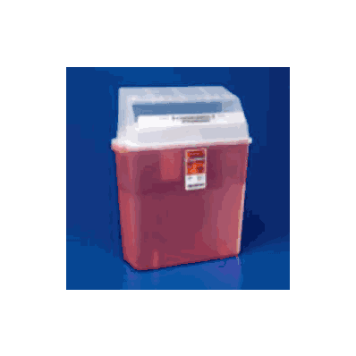 Multi-purpose Sharps Container 5 Quart Red Ba
